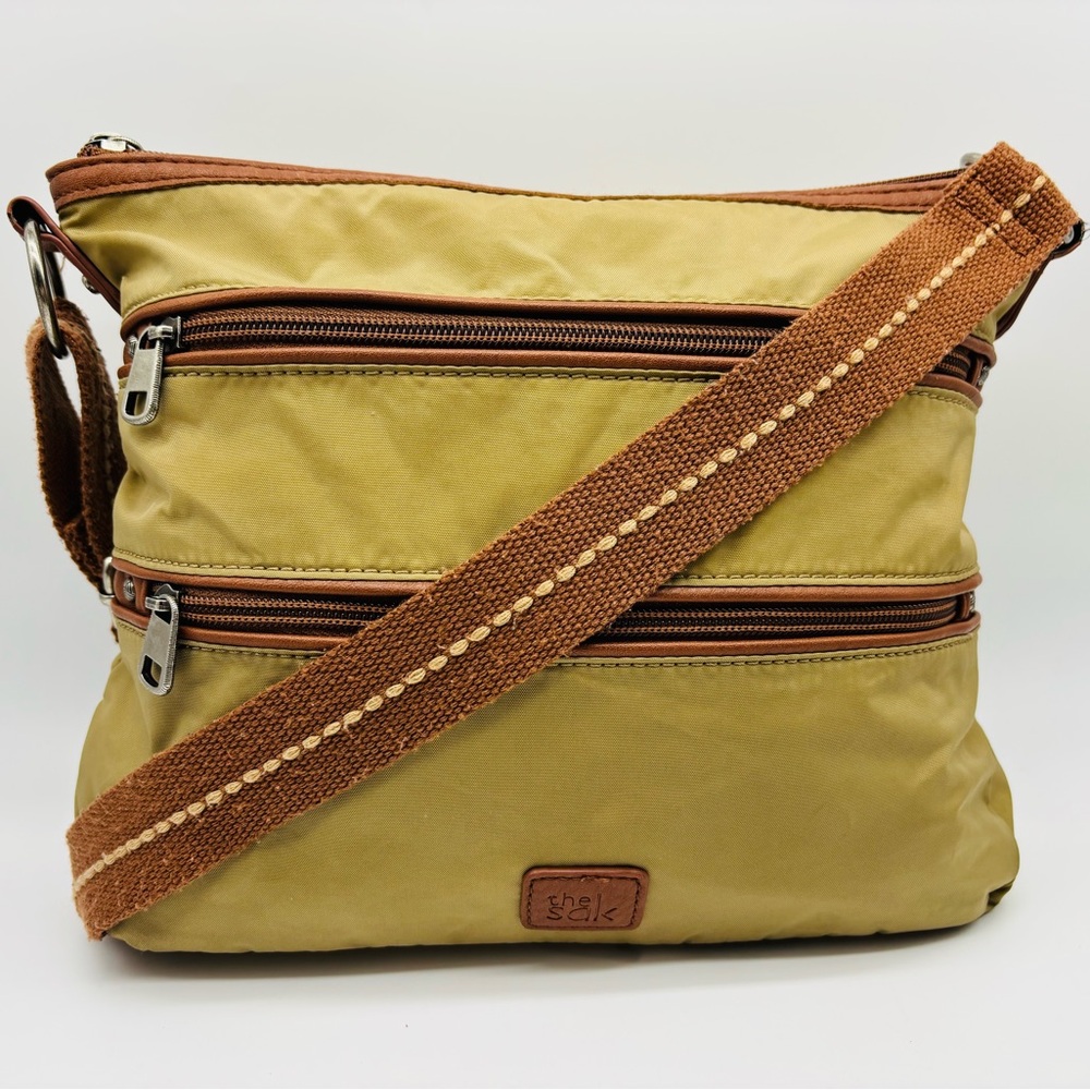 The Sak Tan and Brown Crossbody Bag